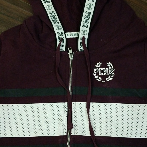 Victoria Secret Pink zip up hoodie sweatshirt Sml - Picture 4 of 7